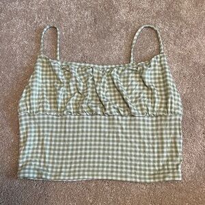 Green tank top